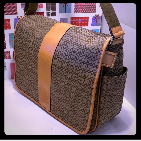 Coach Other - GU COACH Signature Jacquard Messenger/Computer Bag